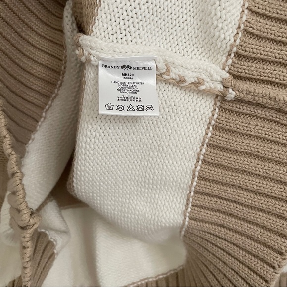 Brandy Melville NWOT striped 100% cotton sweater - Picture 9 of 12